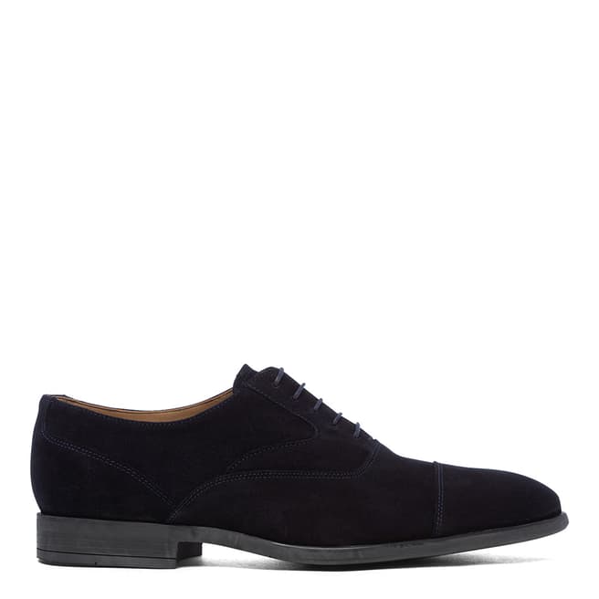 PAUL SMITH Dark Navy Leather Tompkins Oxford Shoes