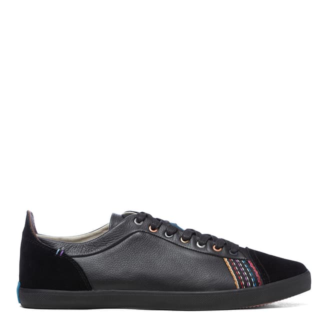 PAUL SMITH Black Suede Low Top Trainers