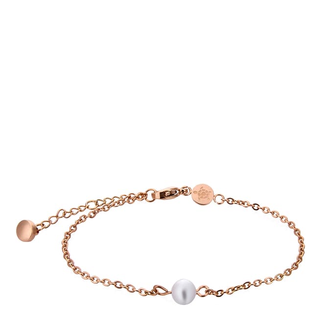 Amelia Parker Rose Gold Pearl Collection Bracelet
