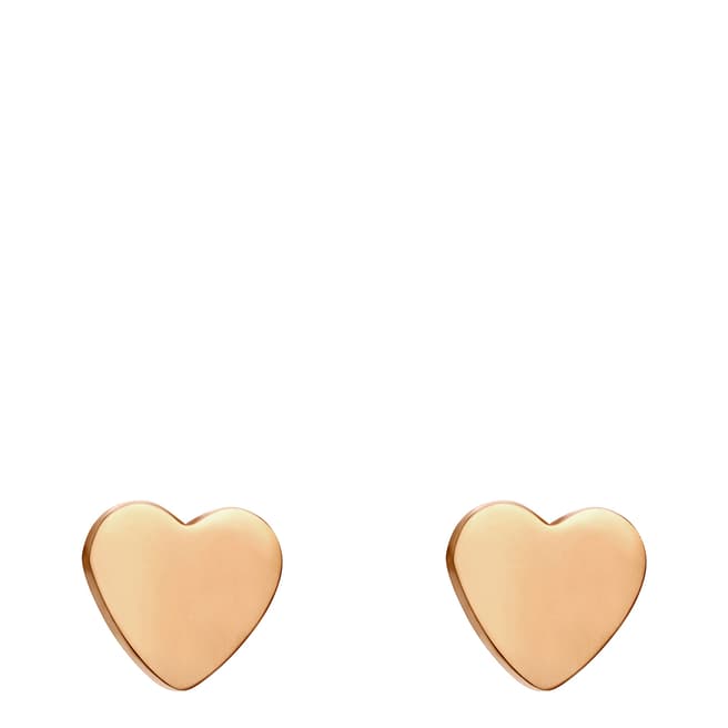 Amelia Parker Rose Gold Heart Collection Earrings