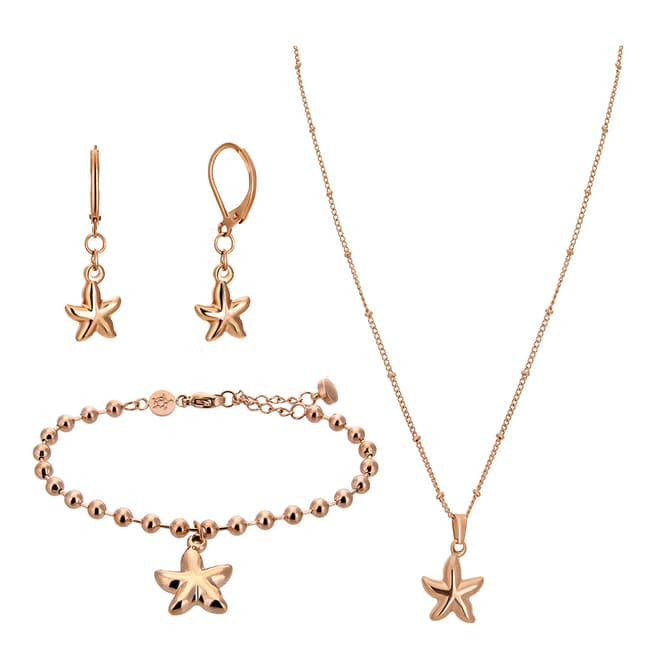 Amelia Parker Rose Gold Starfish Jewellery Set