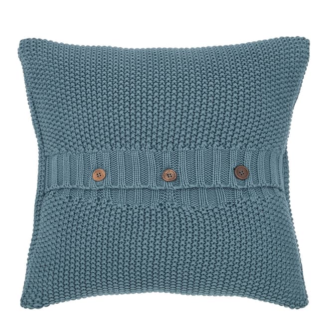 Joules Moss Stitch 40x40cm Cushion, Teal