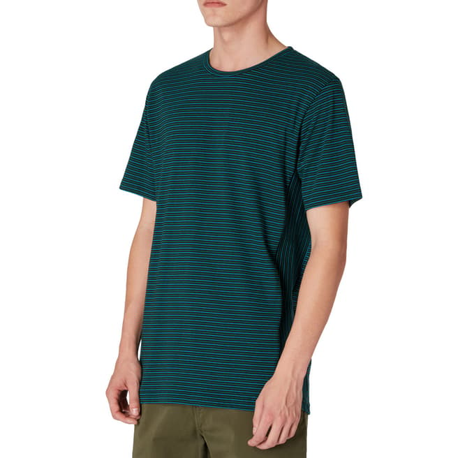 PAUL SMITH Forest Stripe Cotton T-Shirt