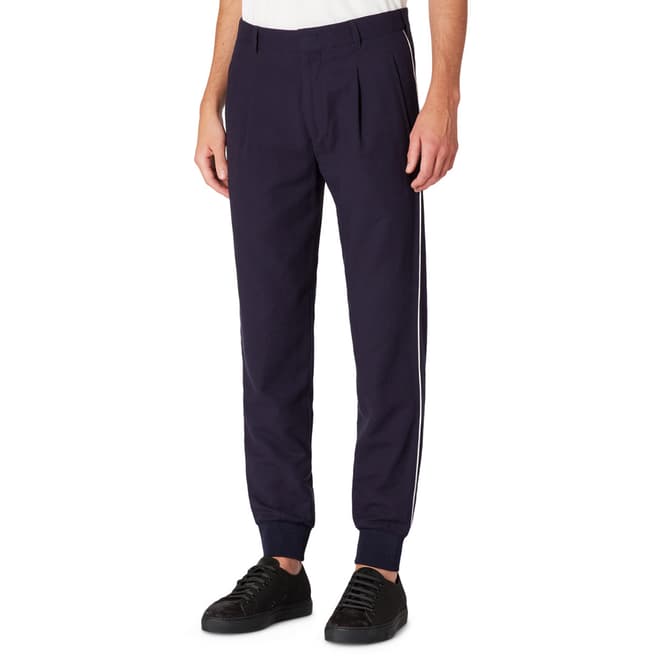 PAUL SMITH Midnight Tapered Cotton Joggers
