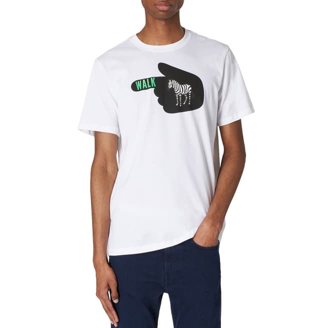 PAUL SMITH White Walk Cotton T-Shirt