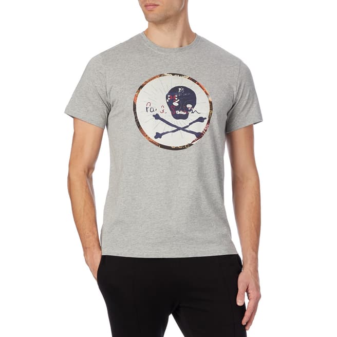 PAUL SMITH Grey Speedshop Cotton T-Shirt