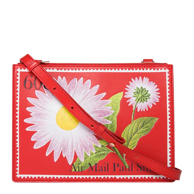 PAUL SMITH Red Leather Crossbody