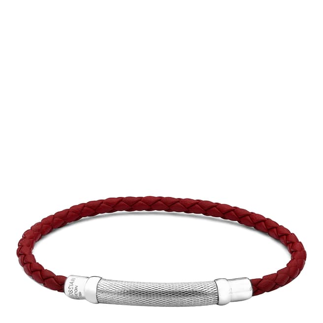 Tateossian Red Leather Bracelet