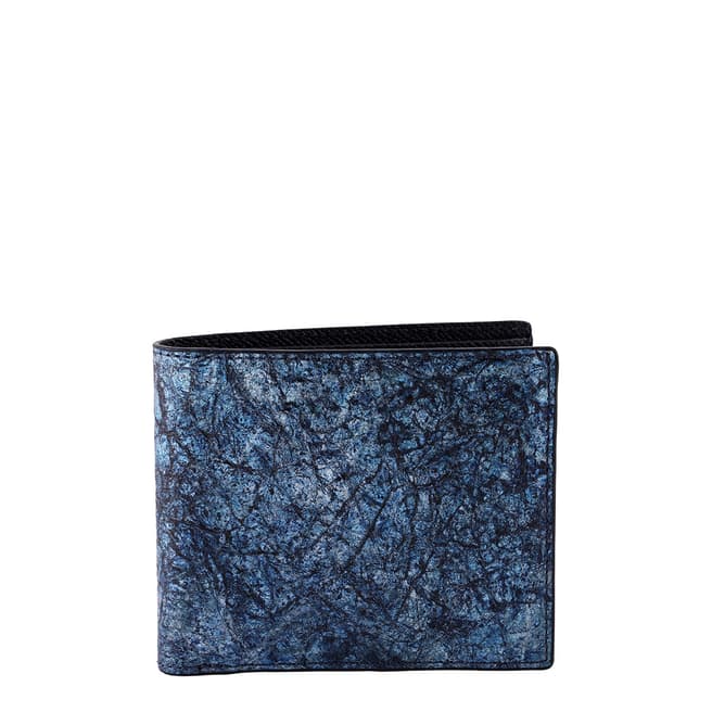 Tateossian Blue Foldover Wallet