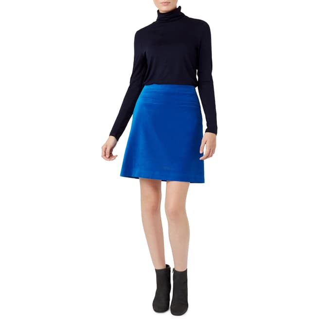 Hobbs London Blue Vanetta Skirt