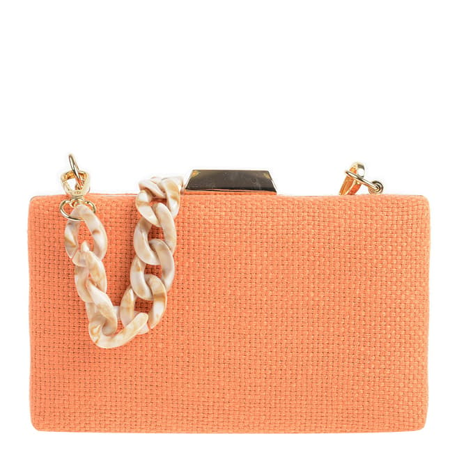 Carla Ferreri Orange Shoulder/Clutch Bag