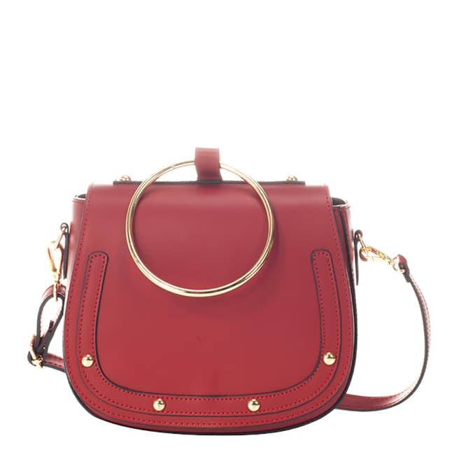 Giorgio Costa Red Leather Clutch Bag