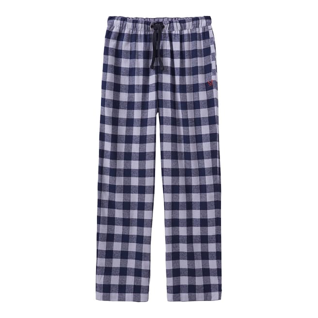 Crew Clothing Blue Check Sunday Trouser
