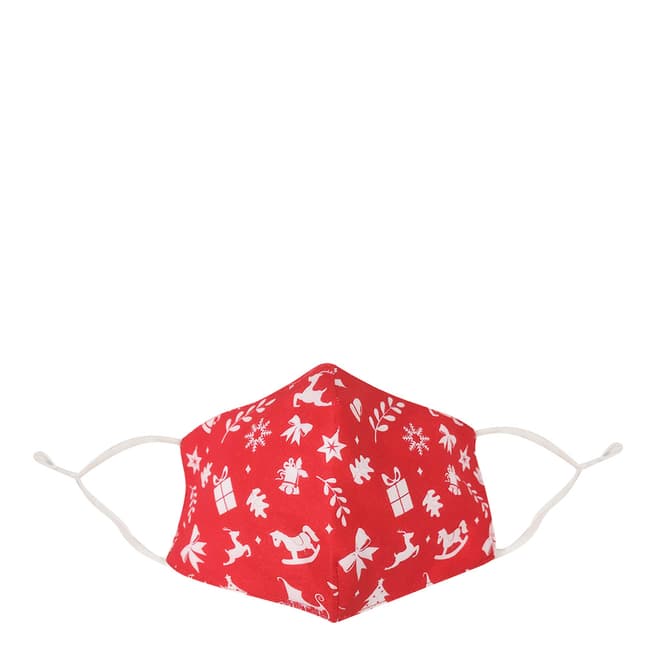 JayLey Collection Red Christmas Cotton Face Mask