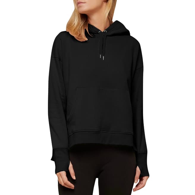 N°· Eleven Black Cotton Hooded Sweatshirt