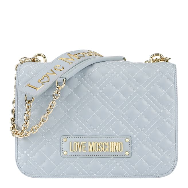 Love Moschino Blue Large Quilted Crossbody With Strap 