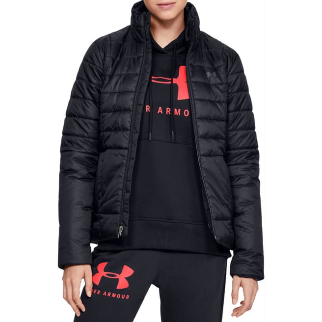 Under Armour Women's Black Insulated Hooded Jacket