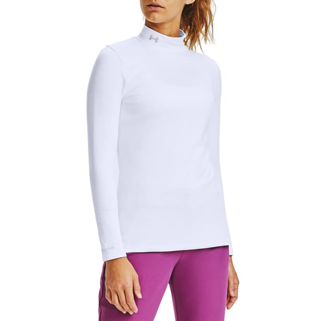 Under Armour Women's White Long Sleeve Golf Top