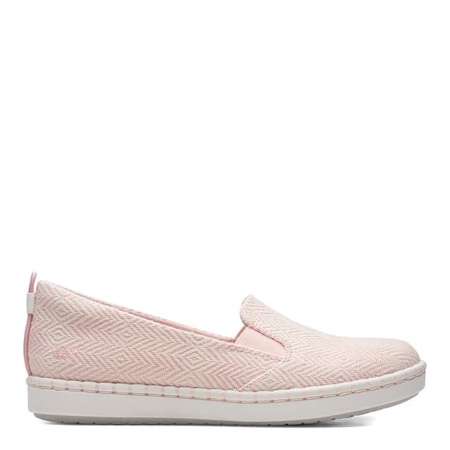 Clarks Pink Step Glow Slip On Shoes