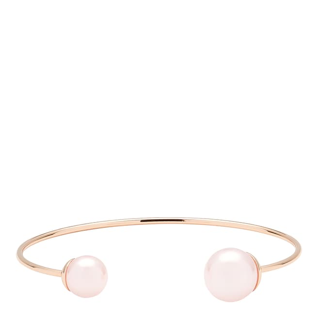 Ted Baker Rose Gold Deliaa Double Pearl Ultra Fine Cuff