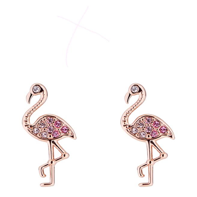 Ted Baker Rose Gold Faei Ombre Flamingo Earring