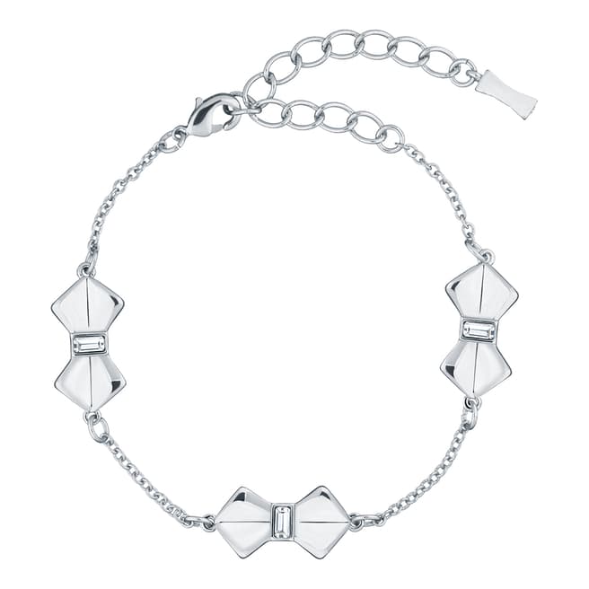 Ted Baker Silver Sorell Solitaire Bow Bracelet
