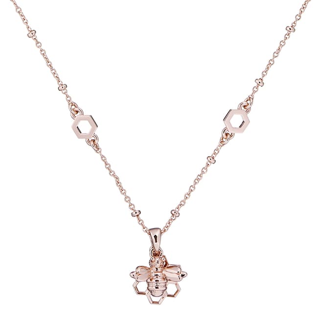 Ted Baker Rose Gold Bediina Bumble Bee Chain Necklace