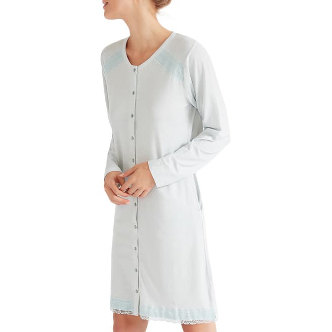 Promise Blue Button Up Modal Nightdress