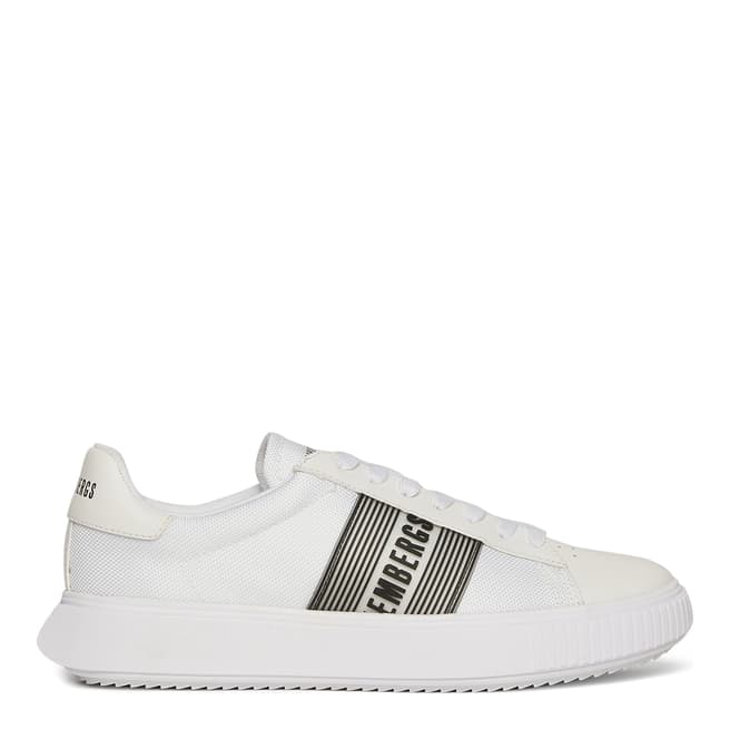 Dirk Bikkembergs White Cesan Leather Sneakers