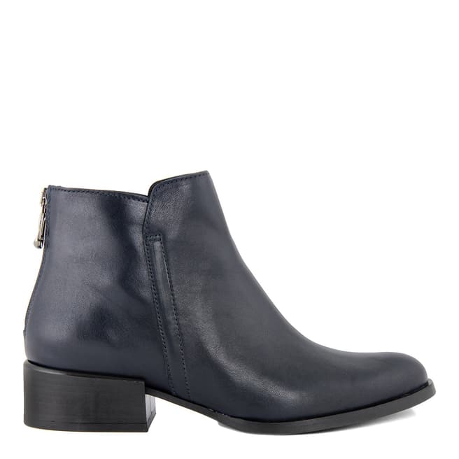 LAB78 Blue Shine Leather Ankle Boots