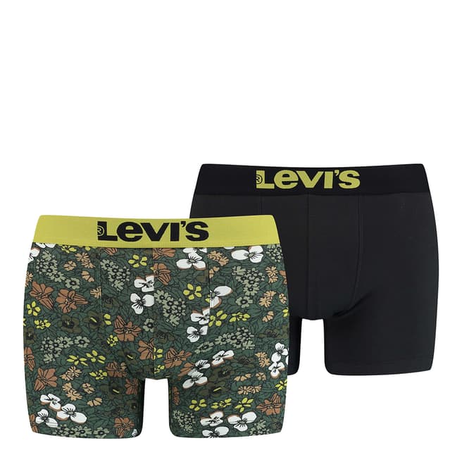 Levi's Black/Multi 2 Pack Boxer Brief