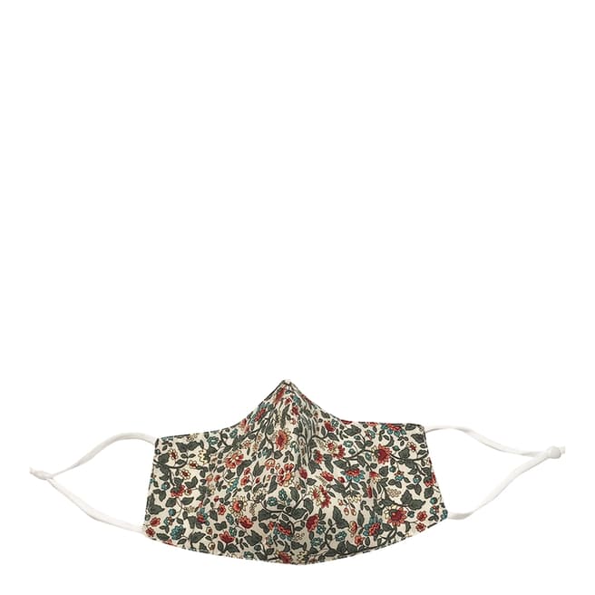 JayLey Collection Red/Green Floral Cotton Face Mask