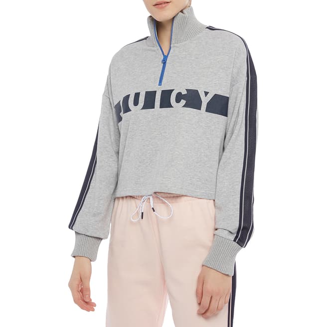 Juicy Couture Grey Half Zip Sweatshirt