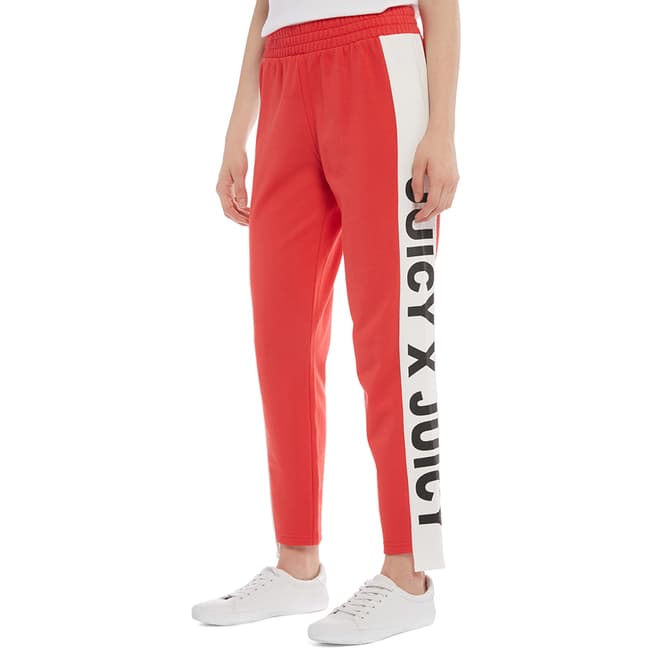 Juicy Couture Red Side Panel Logo Joggers