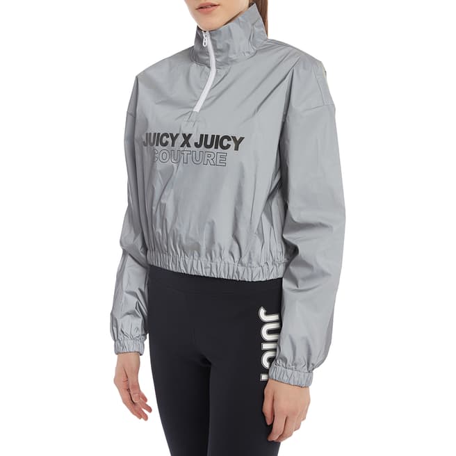 Juicy Couture Silver Half Zip Jacket