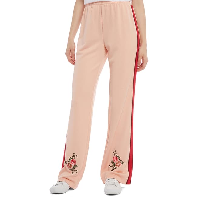 Juicy Couture Pink Flared Flower Joggers