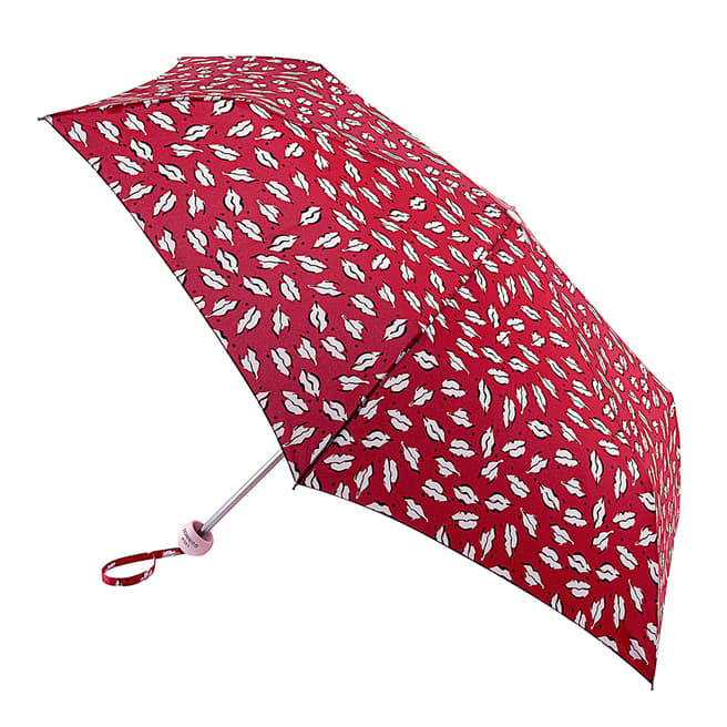 Lulu Guinness Red Beauty Spot Umbrella