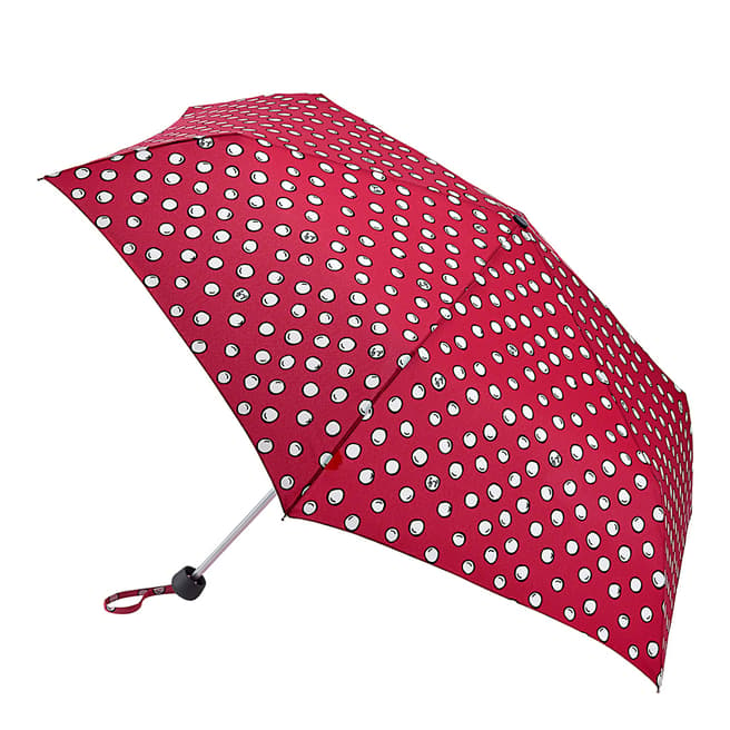 Lulu Guinness Red Polka Pearls Umbrella