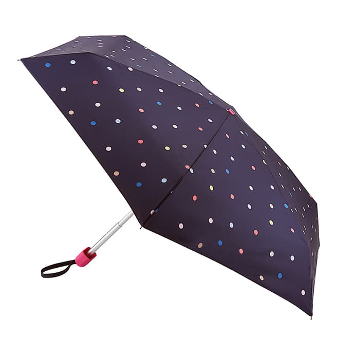 Joules Navy Ping Pong Spot Tiny Umbrella