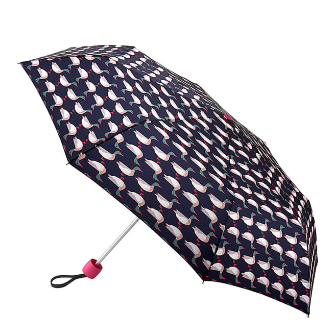 Joules Navy Mallard Geo Minilite Umbrella
