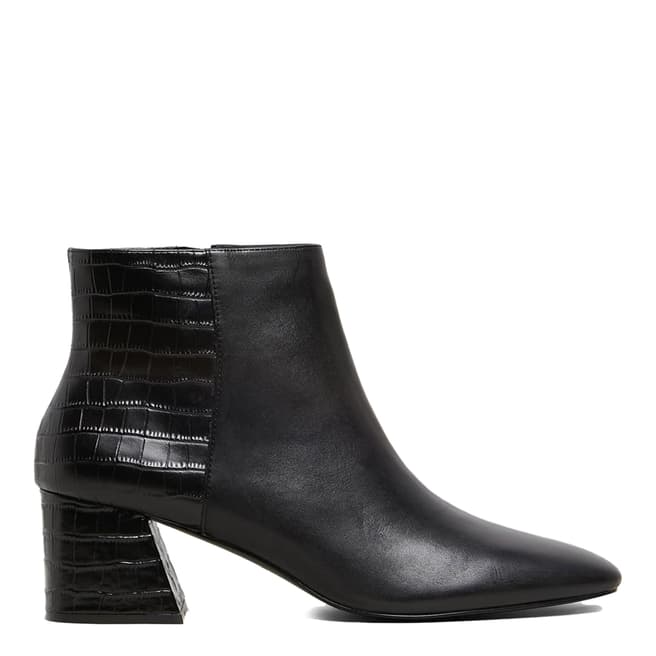 Aldo Black Leather Layla Ankle Boots
