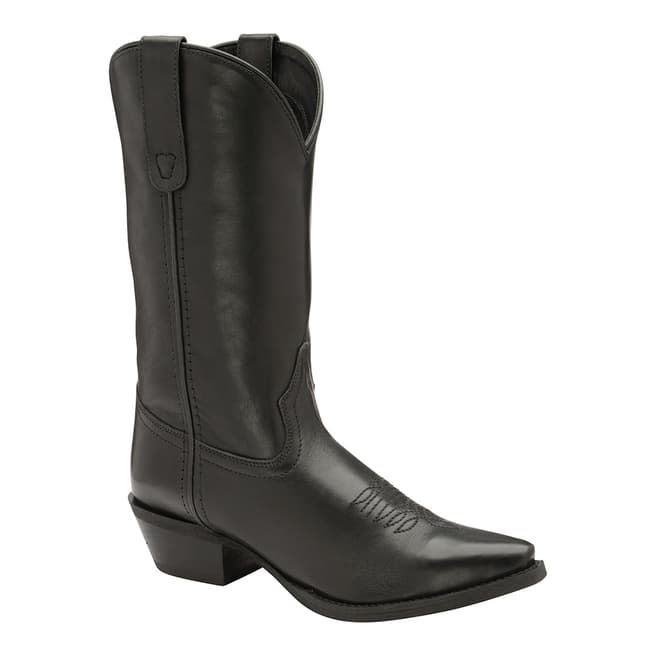 Ravel Black Leather Western Boots