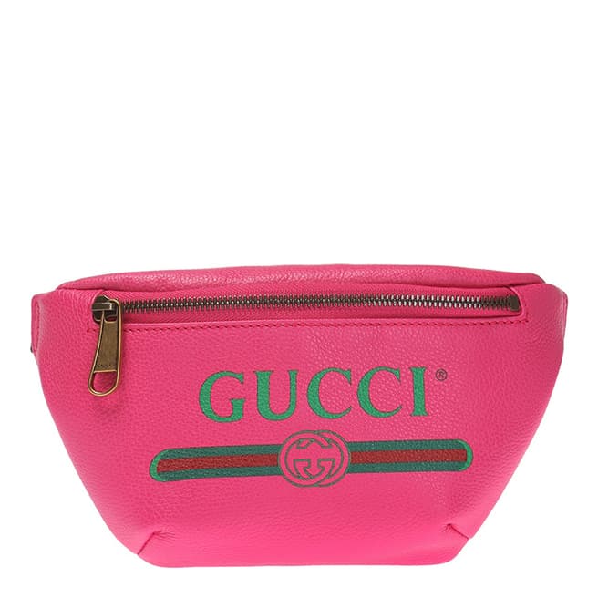 Gucci Pink Logo Belt Bag 