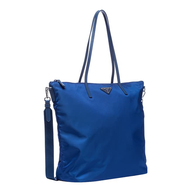 Prada Blue Nylon Shoulder Bag 