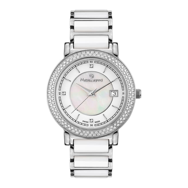 Mathieu Legrand Women's Silver/White Stainless Steel Quartz Watch