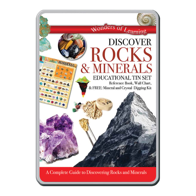 Wonders of Learning Rocks And Minerals Tin Set