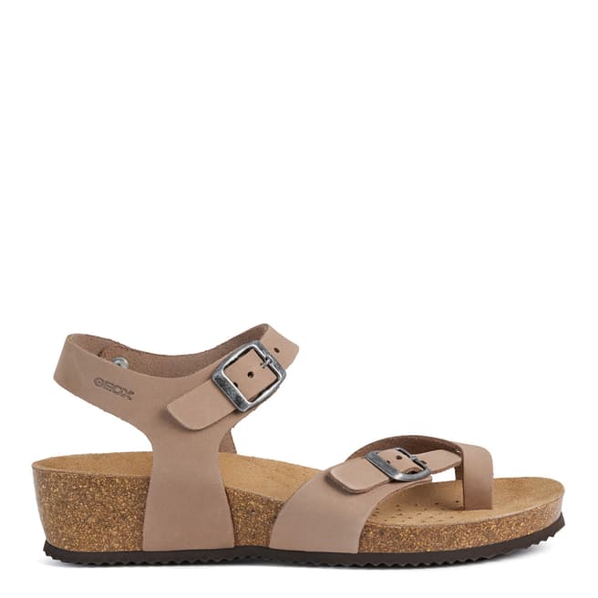 Geox Taupe Sthellae Sandals