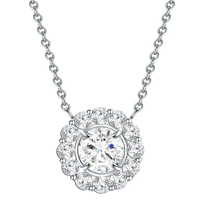 Carat 1934 Silver Crystal Necklace