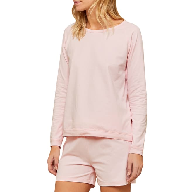 N°· Eleven Pink Cotton Jersey Short Set