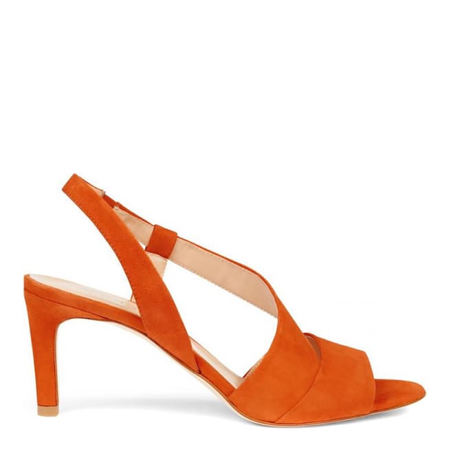 Hobbs London Leah Sandal Sunset Orange Fine Suede Sandals